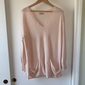 WRAP London Cashmere V-Neck Tunic Sweater 14